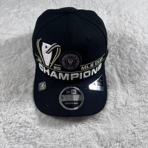 Inter Miami CF New Era 2025 MLS Cup Champions Locker Room 9SEVENTY Hat Black NEW